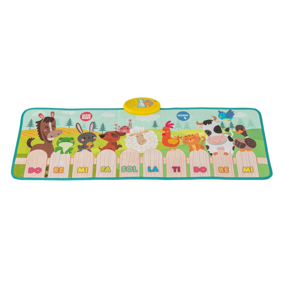 Kids Musical Animal Farm Mat with 10 Piano Keys and 10 Built-in Songs