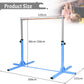 Children's Height Adjustable Gymnastics Training Bar, 90-150cm-Blue