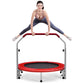 101cm Foldable Trampoline with 4-Level Adjustable Handle for Adults-Blue