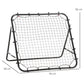 HOMCOM Rebounder Net Goal for Kids Adults Baseball Football Training Black